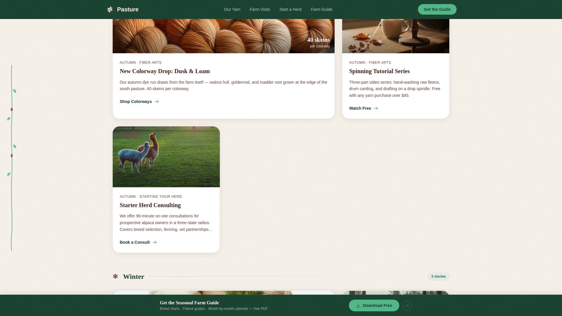 Alpaca - Highconverting Farm Landing Page Template