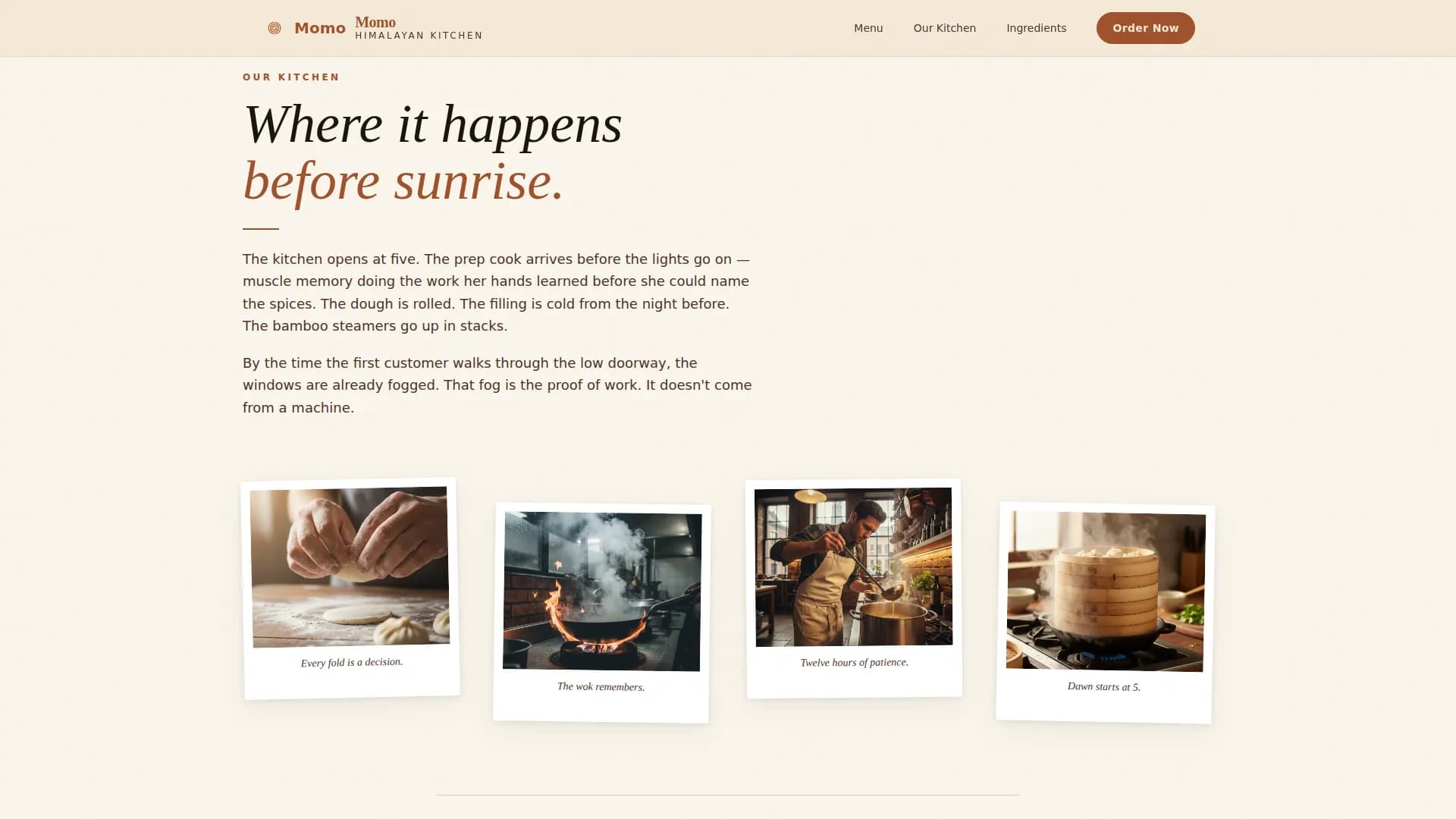 Tibetan Cuisine Professional Website Template