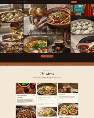 Tibetan Cuisine Professional Website Template