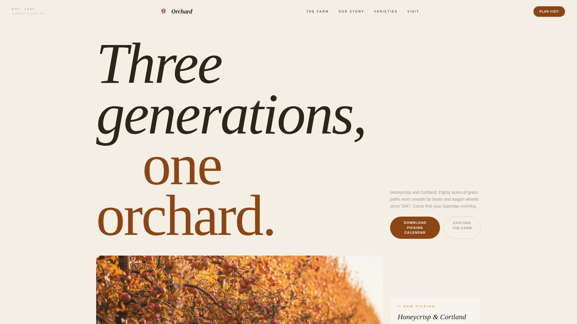 Fruit & Vegetable Farming Professional Website Template
