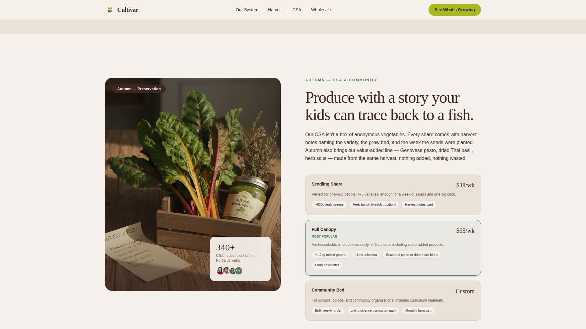 Organic & Sustainable Farm Blog Website Template