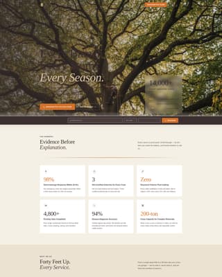 Timber — Certified Tree Care Landing Page Template