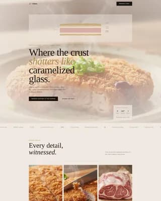 Katsu — Haute Craft Tonkatsu Restaurant Landing Page Template