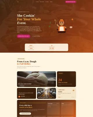 Island — Vibrant Caribbean Catering Landing Page Template