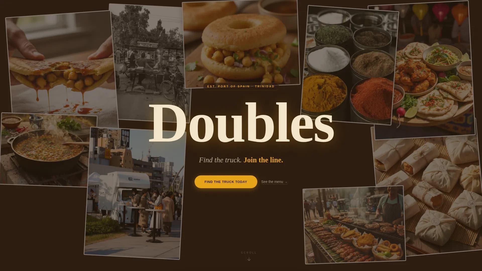 Doubles — Immersive Trinidadian Food Truck Landing Page Template