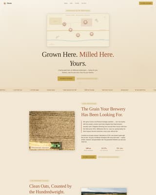 Crop & Grain Farming Specialist Professional Website Template