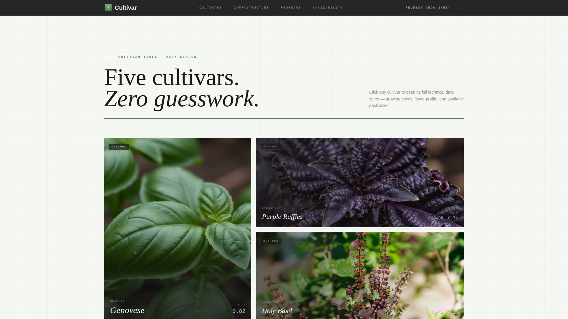 Spice & Herb Farm Professional Website Template