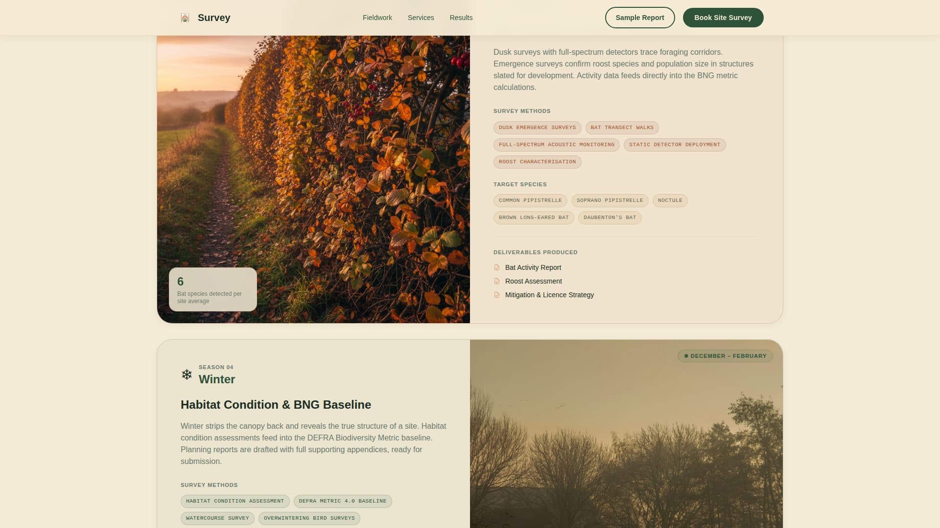 Climate & Environmental Monitoring Booking Website Template