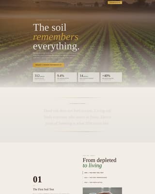 Organic & Sustainable Farm Education Website Template