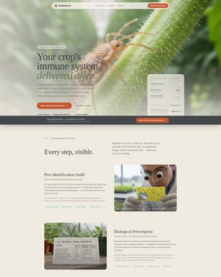 Biological - Premium Pest Landing Page Template