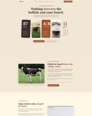 Dairy & Poultry Farm Professional Website Template
