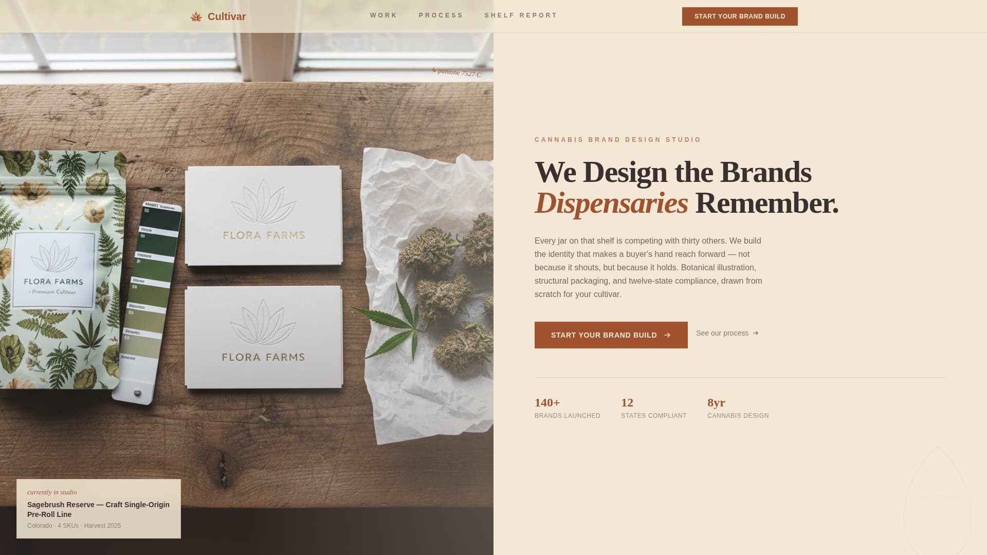 Harvest — Cannabis Education Landing Page Template