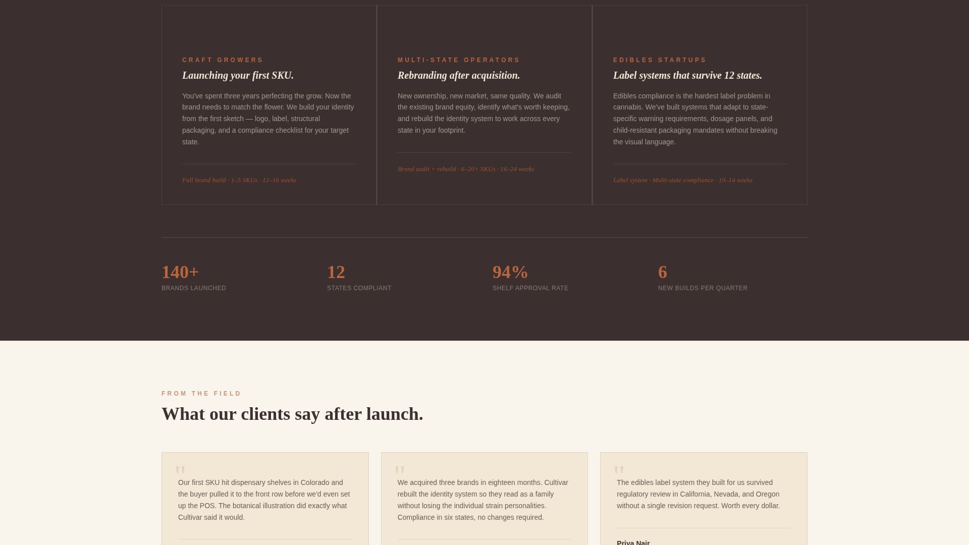 Harvest — Cannabis Education Landing Page Template