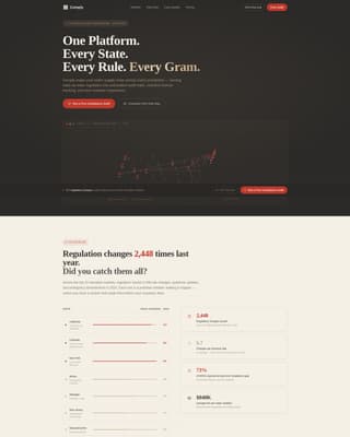 Comply - Automated Cannabiscompliance Landing Page Template
