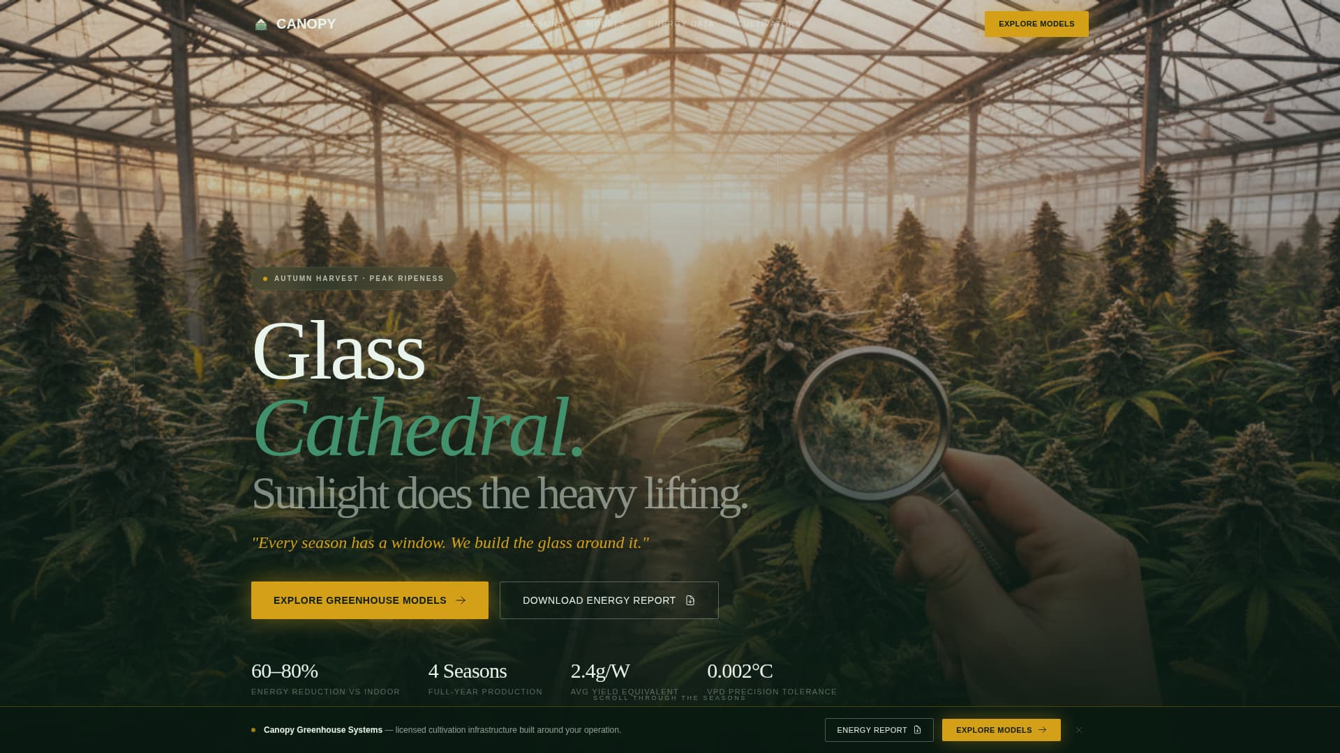Greenhouse & Indoor Farming Professional Website Template