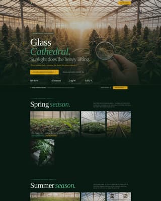Greenhouse & Indoor Farming Professional Website Template