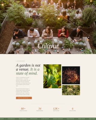 Cultivar - Immersive Cannabis Landing Page Template