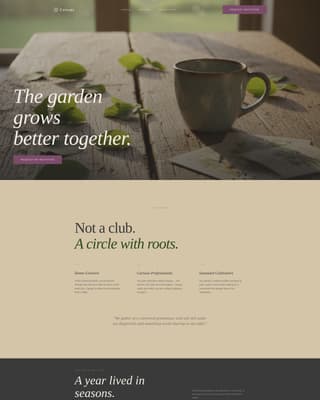 Canopy - Sacred Cultivation Landing Page Template