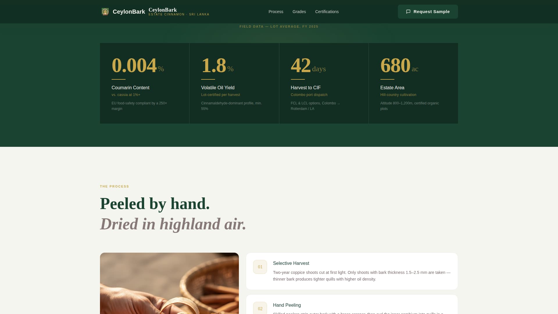 Bark - Proven Plantation Landing Page Template