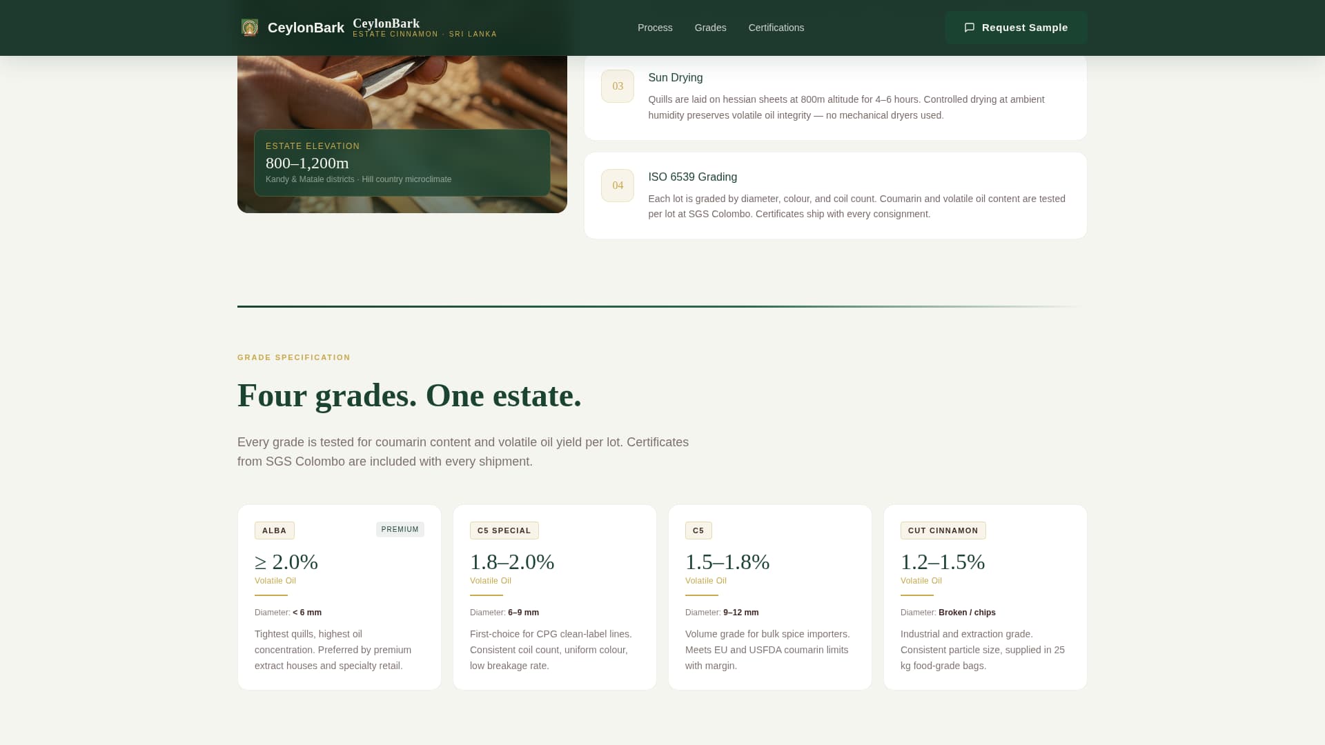 Bark - Proven Plantation Landing Page Template