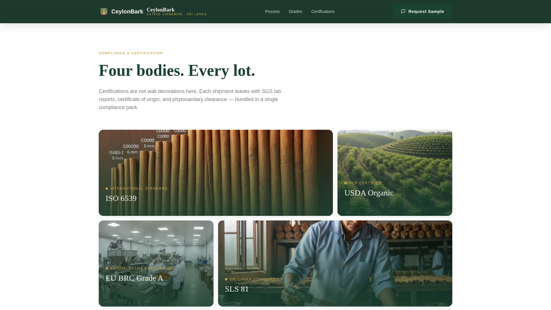Bark - Proven Plantation Landing Page Template