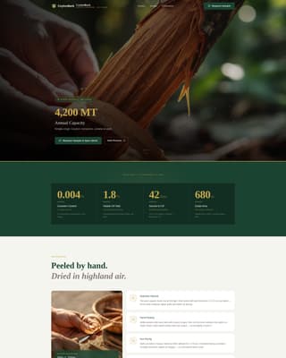 Bark - Proven Plantation Landing Page Template