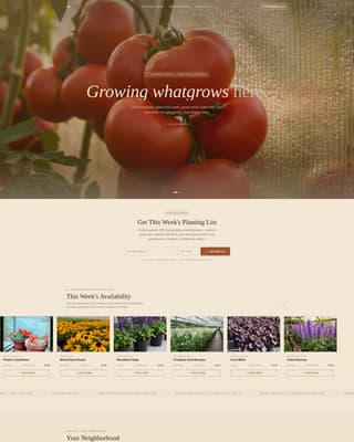 Greenhouse & Indoor Farming Specialist Professional Website Template