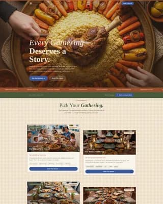 Couscous - Authentic Tunisian Catering Landing Page Template