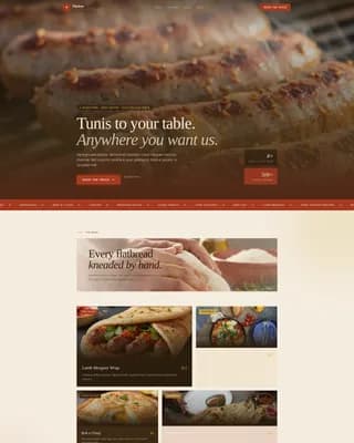 Harissa — Bold Tunisian Food Truck Landing Page Template