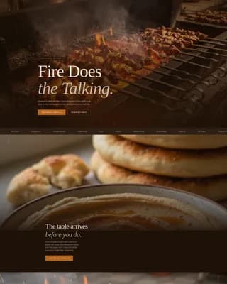 Ocak — Warm Artisan Wood-Fired Turkish Dining Landing Page Template