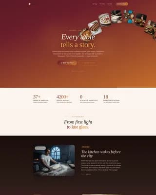 Sofra — Haute Craft Turkish Catering Landing Page Template