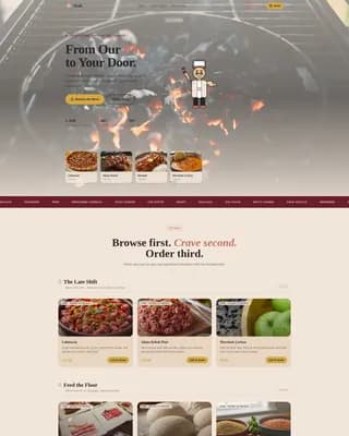 Ocak — Blazing Cloud Kitchen Landing Page Template