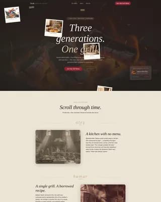 Ocak — Warm Artisan Turkish Fast Casual Landing Page Template