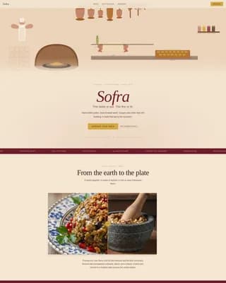 Sofra — Authentic Turkish Dining Reservation Landing Page Template