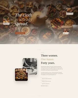 Caravan — Luxury Turkmen Catering Landing Page Template
