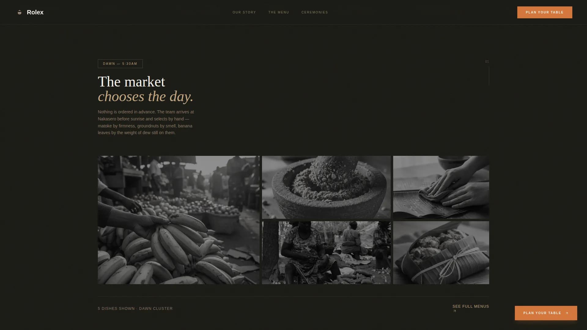 Luwombo — Luxe Minimal Ugandan Catering Gallery Landing Page Template