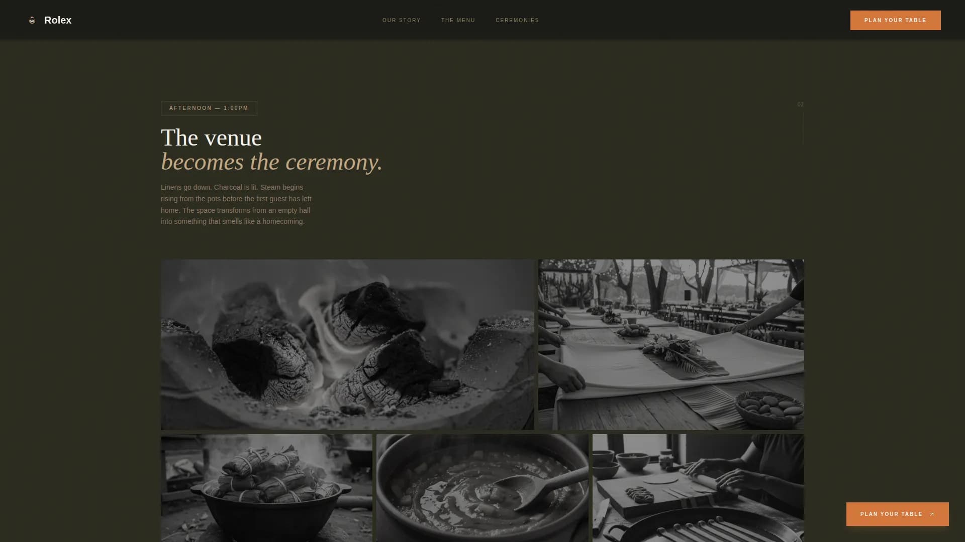Luwombo — Luxe Minimal Ugandan Catering Gallery Landing Page Template