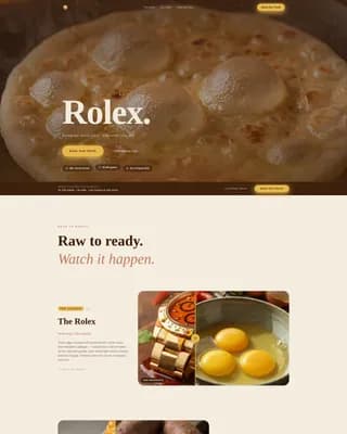 Rolex — Kampala Street Food Truck Landing Page Template