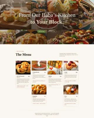 Varenyky — Signature Ukrainian Catering Landing Page Template