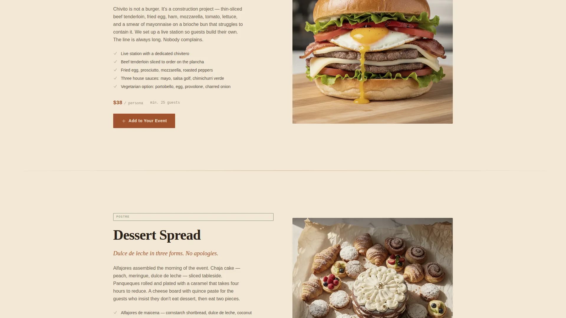 Parrilla — Slow Fire Uruguayan Catering Landing Page Template