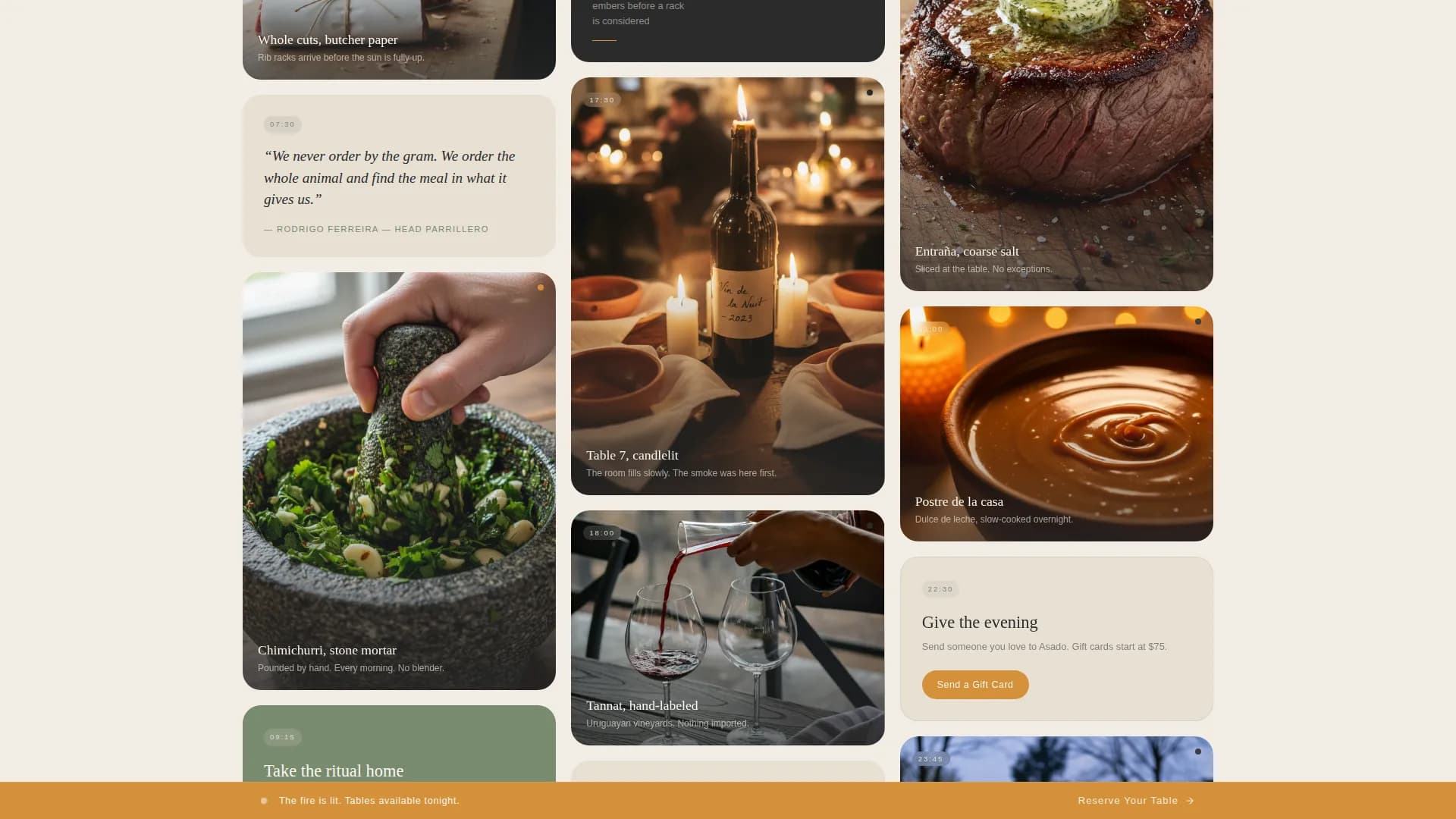 Uruguayan Cuisine Professional Website Template