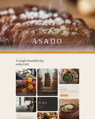 Uruguayan Cuisine Professional Website Template