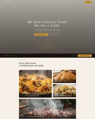 Dastarkhan — Uzbek Catering Registration Landing Page Template