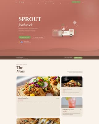 Food Truck & Mobile Kitchen Booking Website Template