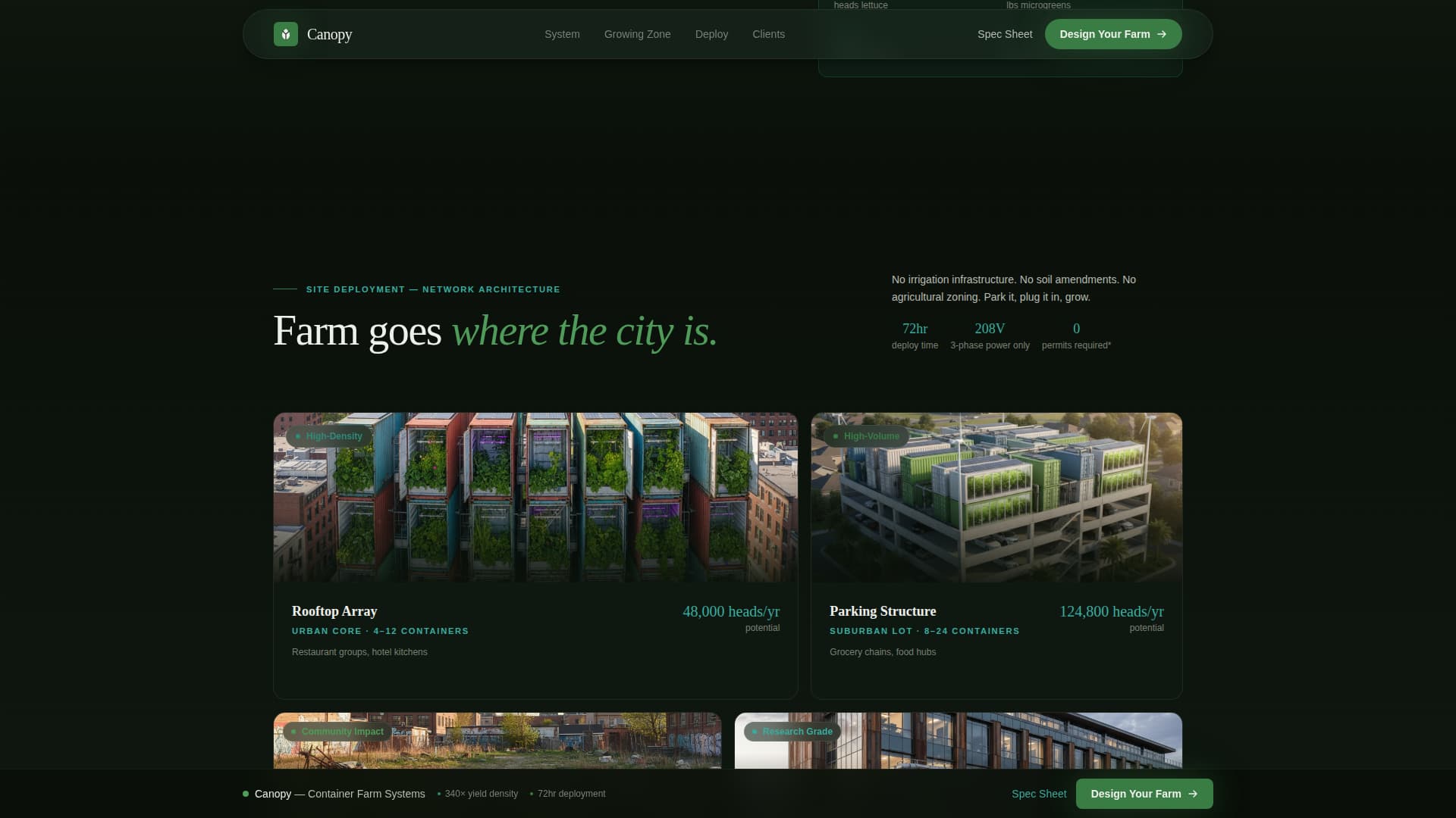 Urban Agriculture Professional Website Template