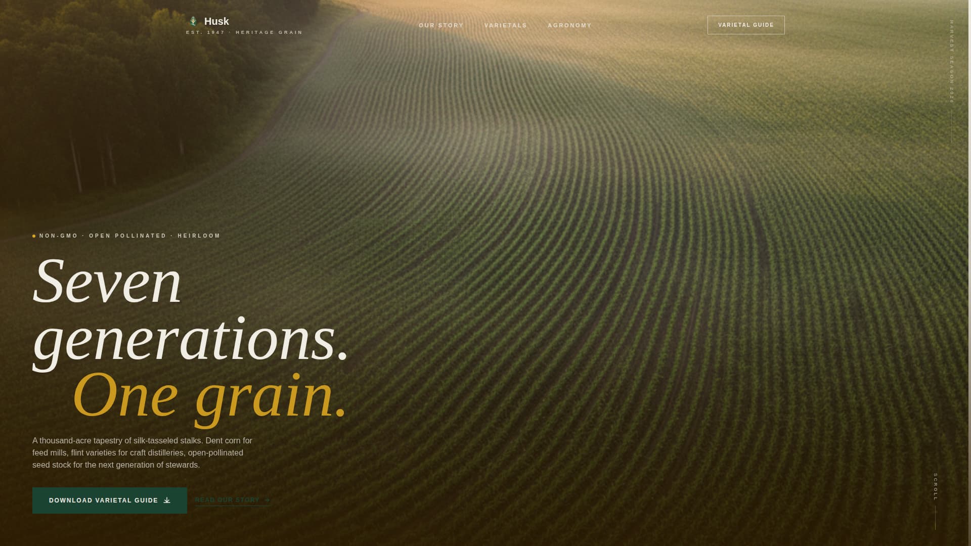 Crop & Grain Farming Blog Website Template