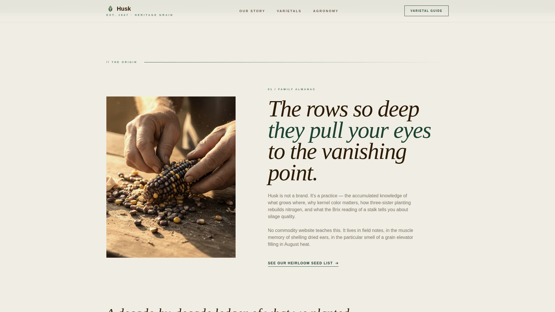 Crop & Grain Farming Blog Website Template