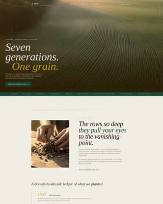 Crop & Grain Farming Blog Website Template