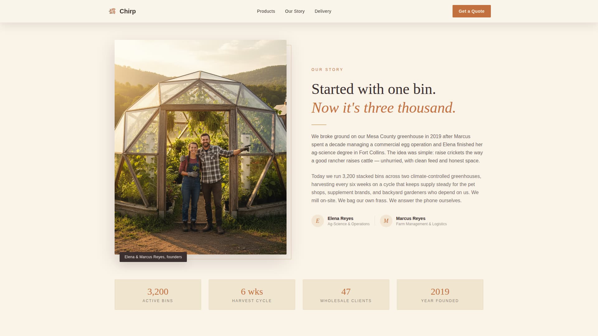 Specialty Farming Careers Website Template