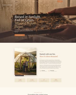 Specialty Farming Careers Website Template